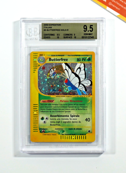 Pokemon BGS 9.5 Butterfree #5 Holo Expedition 2002 Italiano - Image 1