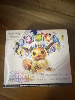 Pokemon Scarlet and Violet Prismatic Evolutions Elite Trainer Box Pokemon Center - Image 1