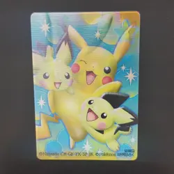 Pokemon Lenticular 3D Change Card Kindergarten Supplement Pichu Pikachu Plusle M - Image 1