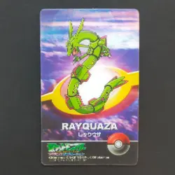 Rayquaza Pokemon 3D Mini Card Advanced Generation Lenticular Sweets Bonus - Image 1