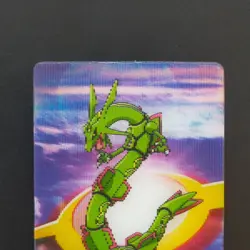 Rayquaza Pokemon 3D Mini Card Advanced Generation Lenticular Sweets Bonus - Image 2