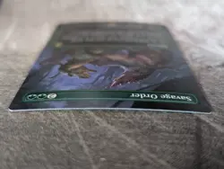 MTG - Savage Order #0006, Jurassic World Collection REX, Foil, NM, Rare - Image 4