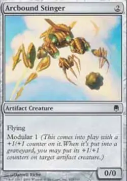 Slightly Played, English - 1 x MTG Arcbound Stinger - Foil Darksteel - Image 1