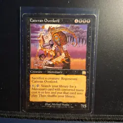 Magic The Gathering MERCADIAN MASQUES CATERAN OVERLORD black card MTG #123 - Image 1
