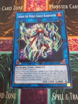 Yugioh Auram the World Chalice Blademaster COTD-EN049 Super Rare 1st Edition NM - Image 1