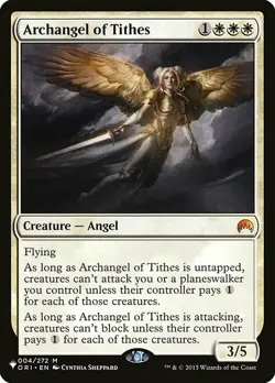 Mint/Near-Mint, English - 1 x MTG Archangel of Tithes - Foil - Magic Origins Mys - Image 1
