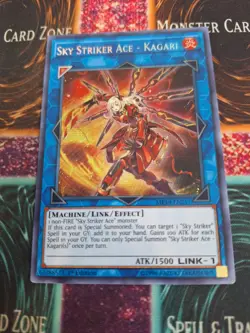 Yugioh Sky Striker Ace - Kagari MP19-EN257 Prismatic Secret Rare 1st Edition NM - Image 1