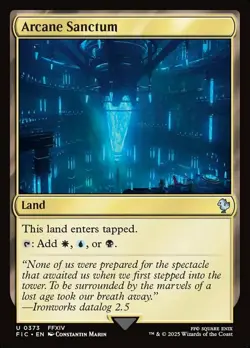Mint/Near-Mint, English - 1 x MTG Arcane Sanctum - Surge Foil Commander: Final F - Image 1