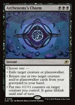 Mint/Near-Mint, English - 1 x MTG Archenemy's Charm - Foil Edge of Eternities - Image 1