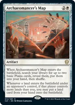 Mint/Near-Mint, English - 1 x MTG Archaeomancer's Map Commander 2021 - Image 1