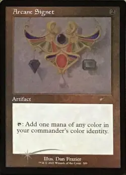 Slightly Played, English - 1 x MTG Arcane Signet - 589 - Foil Etched Secret Lair - Image 1