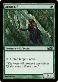 Hero Deal, English - 4 x MTG Arbor Elf Magic 2013 - Image 1