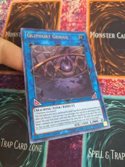 Yugioh Qliphort Genius DUPO-EN095 Ultra Rare 1st Edition Near Mint - Image 2