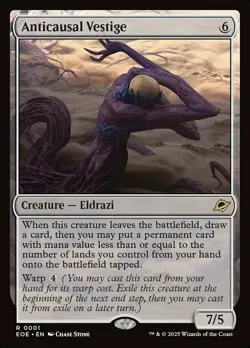 Mint/Near-Mint, English - 1 x MTG Anticausal Vestige - Foil Edge of Eternities - Image 1