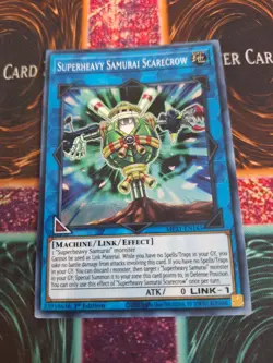 Yugioh Superheavy Samurai Scarecrow MP21-EN165 2021 Super Rare 1st Edition NM - Image 1
