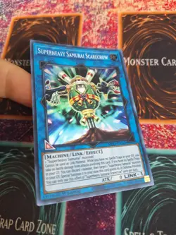 Yugioh Superheavy Samurai Scarecrow MP21-EN165 2021 Super Rare 1st Edition NM - Image 2