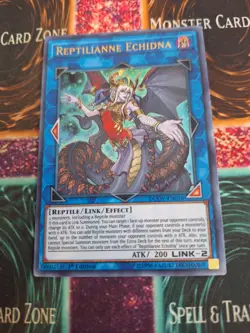 Yugioh Reptilianne Echidna DUOV-EN016 Ultra Rare 1st Edition Near Mint - Image 1