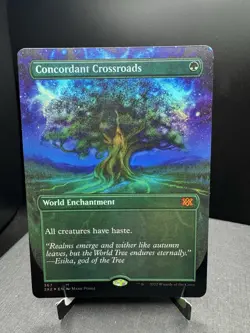 MTG 2X2 Double Masters 2022 Concordant Crossroads 367 Borderless Foil Rare NM! - Image 1