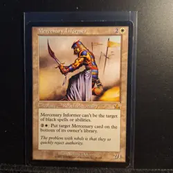 Mercenary Informer Prophecy MTG Magic Ultimate MTG White Card - Image 1