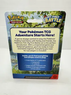 Pokemon 2 Player Trading Card Game My First Battle Box -34 Cards Compelte CIB 820650852534 - Image 3
