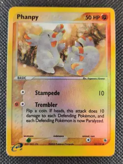Phanpy - 62/109 - Reverse Holo, EX Ruby & Sapphire - Pokemon Card - LP - Image 1