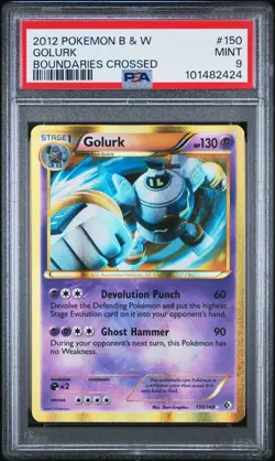 2012 POKEMON B&W BOUNDARIES CROSSED #150 GOLURK PSA 9 MINT - Image 1