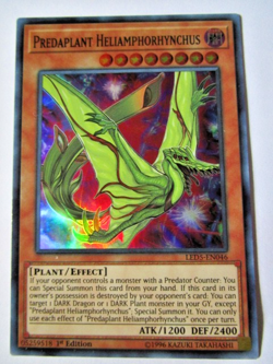 Yugioh! Predaplant Heliamphorhynchus Led5-En046 1st Ed Light Play!! - Image 1