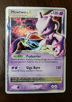 LP! Mewtwo Lv.X DP28 Diamond and Pearl Promo Pokemon TCG - Image 1
