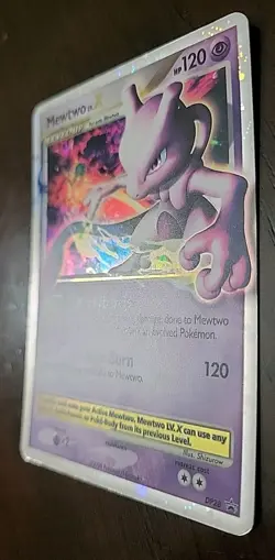LP! Mewtwo Lv.X DP28 Diamond and Pearl Promo Pokemon TCG - Image 2