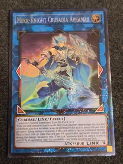 Yugioh! Mekk-Knight Crusadia Avramax RA01-EN044 Collector's Rare 1st Edition NM - Image 1