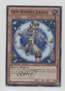 Gemknight Lazuli 1st Ed. YuGiOh Hidden Arsenal 7: Knight of Stars #HA07-EN039 - Image 1