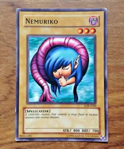 Yugioh Nemuriko LOB-E009 1st Edition . Free UK Postage - Image 1