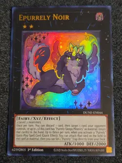 Yugioh Expurrely Noir DUNE-EN044 Ultra Rare 1st Ed NM - Image 1