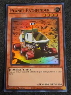Yugioh! Planet Pathfinder CRBR-EN042 Super Rare 1st Ed NM - Image 1