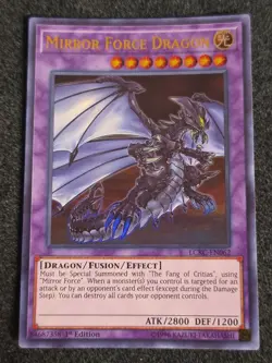 Yugioh! Mirror Force Dragon - LCKC-EN062 - Ultra Rare - 1st Edition Near Mint, E - Image 1