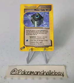 Water Cube 01 140/147 - Aquapolis *LP* Uncommon Pokemon Card - Image 1