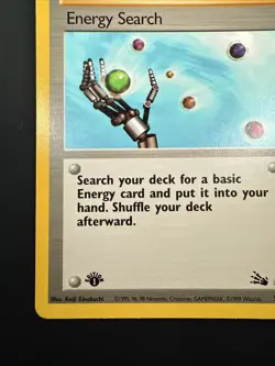 Pokemon Fossil Set 1st Edition Card Trainer Energy Search 59/62 - Non-Holo - NP 797734125740 - Image 5