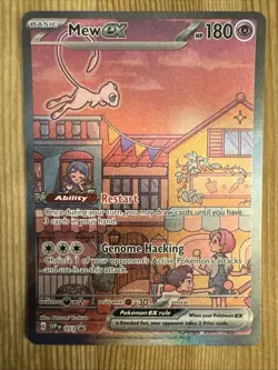 Mew ex - SVP053 - Full Alt Art Illustration Promo Rare - Pokemon Card - NM - Image 1