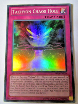 Yugioh! Tachyon Chaos Hole Prio-En070 Super 1st Ed Light Play!! - Image 1