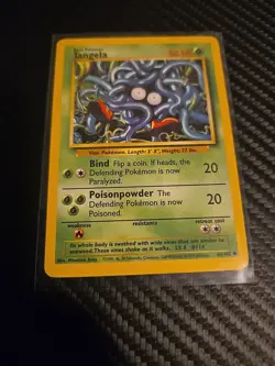 Pokemon TCG Tangela Base Set, Unlimited Common Card 66/102 - Image 1