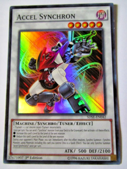 Yugioh! Accel Synchron Sdse-En042 Super 1st Ed Light Play!! - Image 1