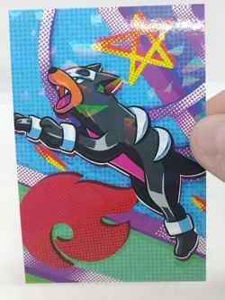 Team Rocket Database Set Houndour Cracked Holo Pokemon Card - Image 2