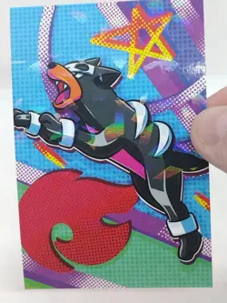Team Rocket Database Set Houndour Cracked Holo Pokemon Card - Image 3