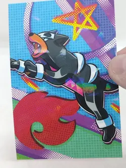 Team Rocket Database Set Houndour Cracked Holo Pokemon Card - Image 4