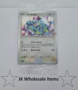 TERAPAGOS 161 + QUAXLY 050 POKEMON PROMO CARD GAMESTOP HORIZON SEALED - Image 1