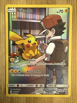 Pikachu - 241/236 - Pokemon Cosmic Eclipse Sun & Moon Secret Rare Card NM - Image 1