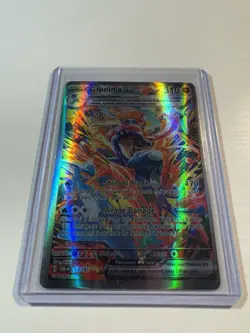 Pokemon Greninja EX TCG Scarlet & Violet Twilight Masquerade Holo Card 214/167 - Image 2