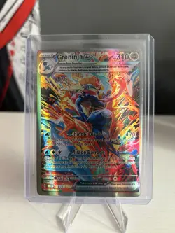 Pokemon Greninja EX TCG Scarlet & Violet Twilight Masquerade Holo Card 214/167 - Image 3