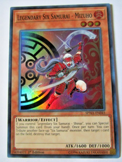 Yugioh! Legendary Six Samurai - Mizuho Spwa-En045 Super 1st Ed Light Play!! - Image 1