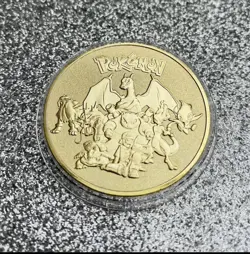 Pokemon Mewtwo Gold Collectible Coin Card Gift Souvenir Rare Pokemon Rare Coins - Image 3